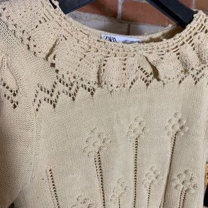 Zara vintage knit top / sweater